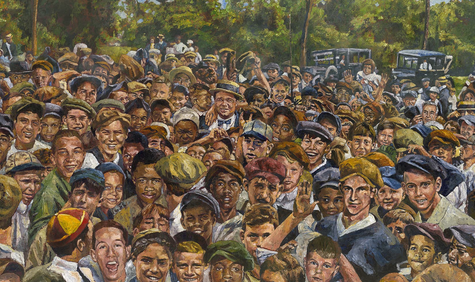 Babe and the Kids painting by Opie Otterstad